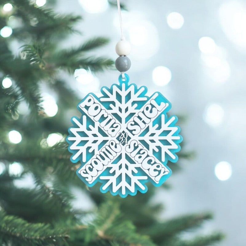 Custom Snow Flake Ornament