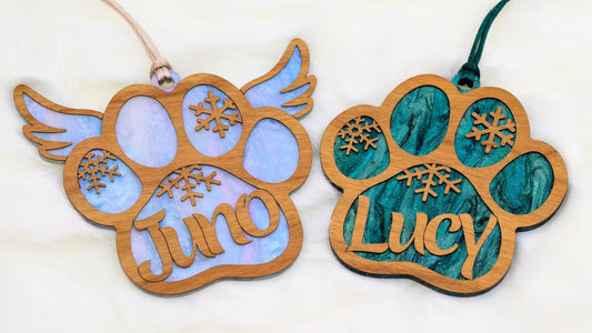 Custom Ornament Dog Paw