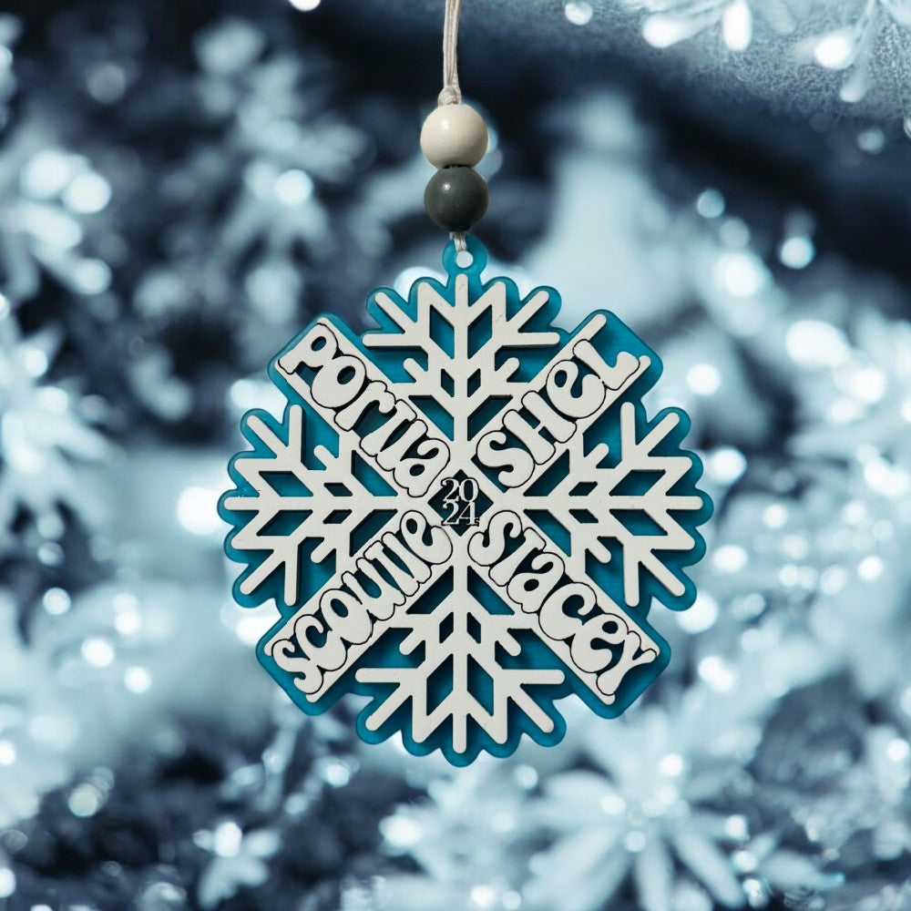 Custom Snow Flake Ornament